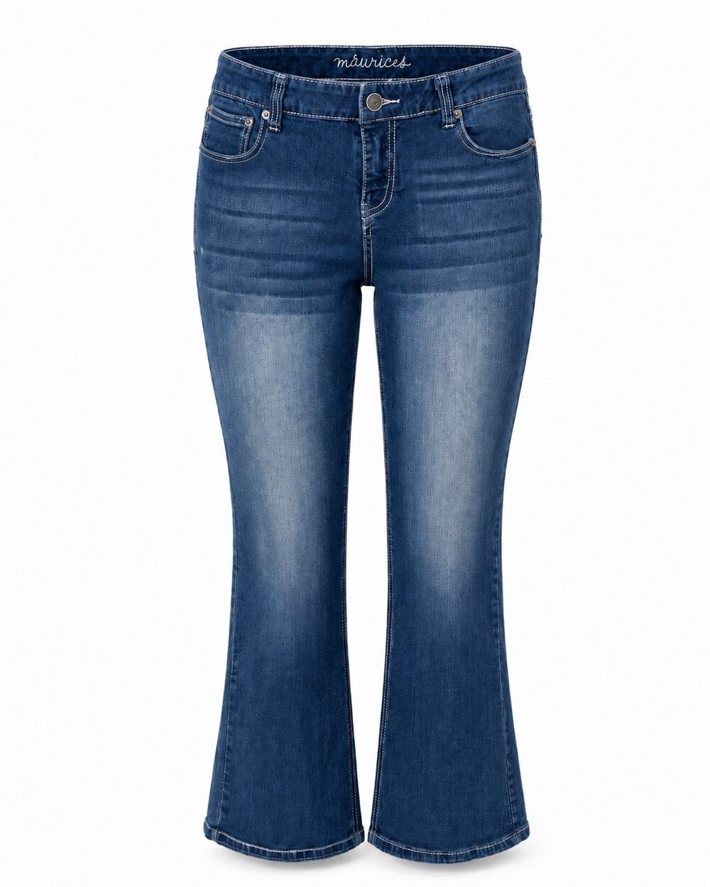 Maurices Curvy Bootcut Jeans Women 11/12 Short Y2K Western Stretch Denim